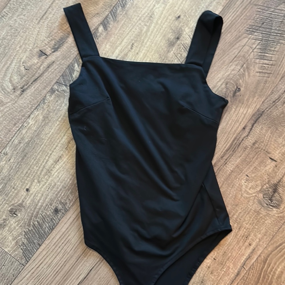 Fitted black bodysuit